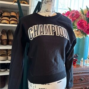 Champion Black Crewneck